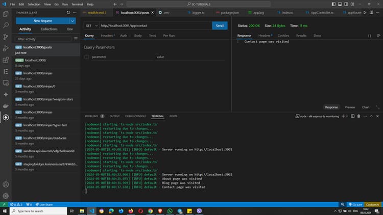 thunder client