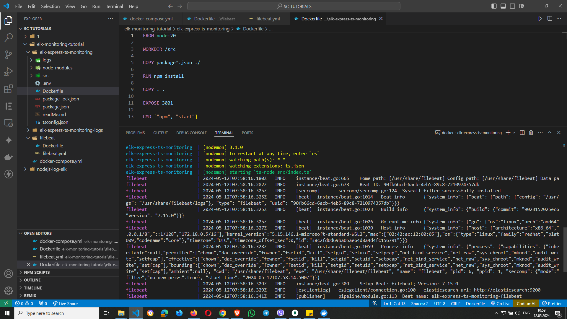 setup with ELK monitoring